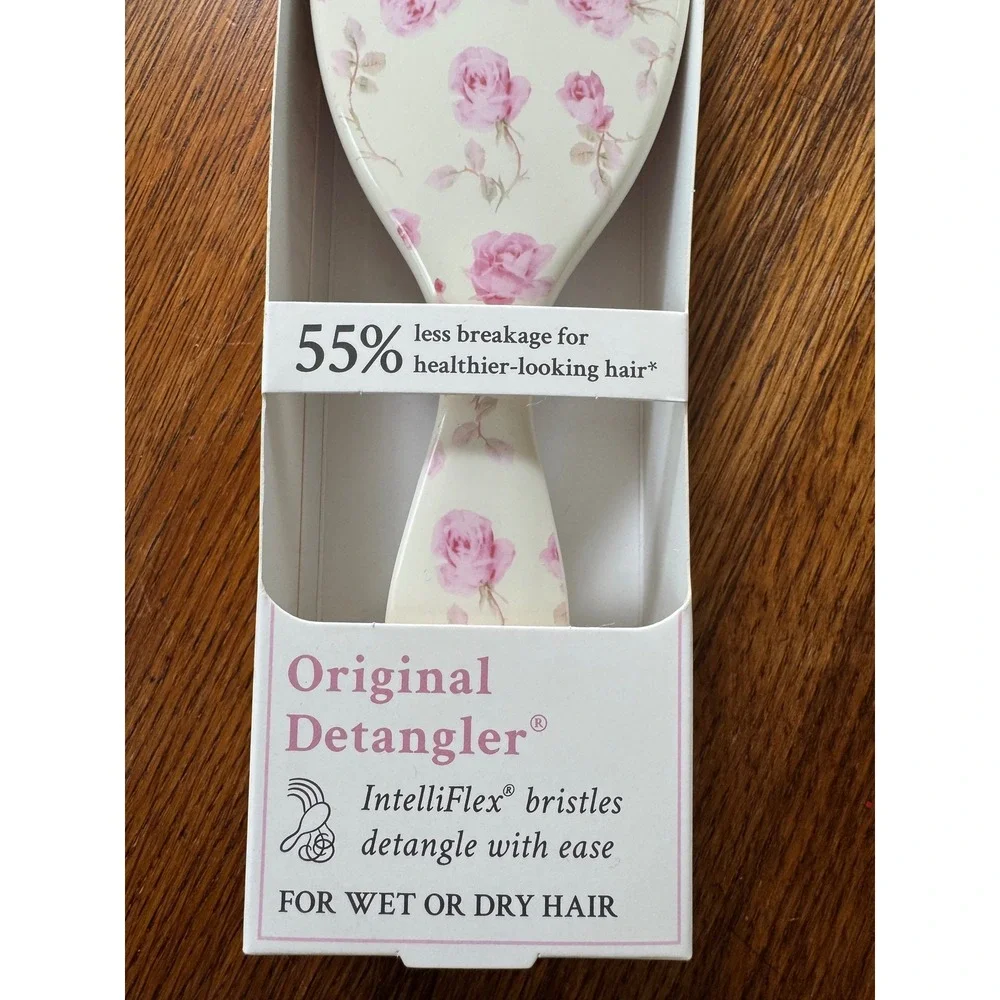 LoveShackFancy X Wet Brush Original Detangler Pink Rose Floral New